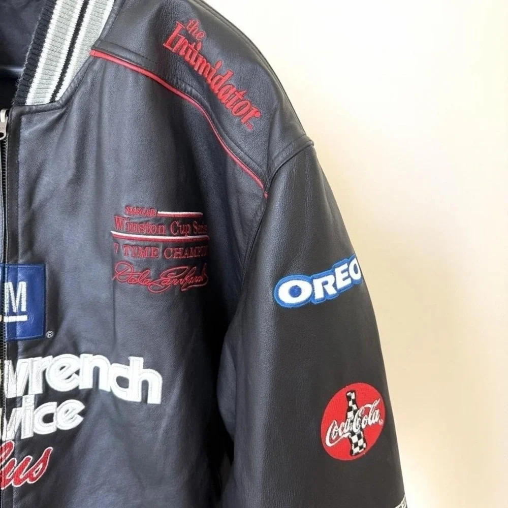Vintage 90's Dale‎ Earnhardt Sr. #3 Goodwrench Leather Jacket XL/XXL Reversible